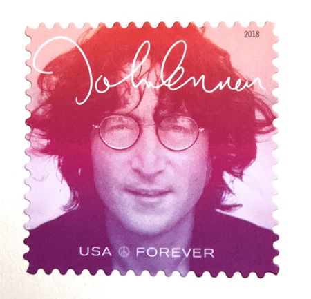100 John Lennon Forever Stamps The Beatles Singer Songwriter 1960s British Rock Band U.S. Forever Stamps for Mailing